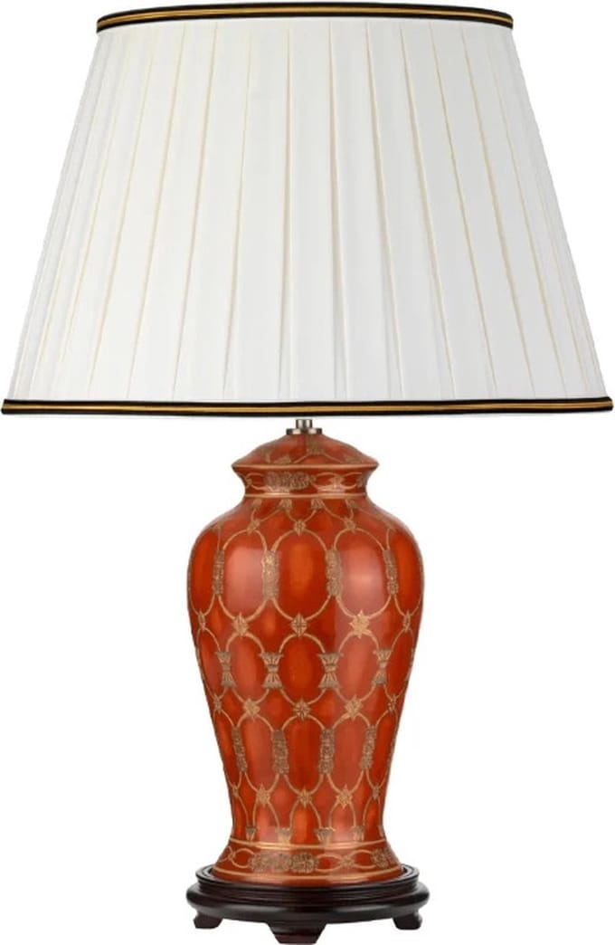 Designer's Lightbox LED Tafellamp Datai | 1X E27 Max 60W | Terracotta and Gold