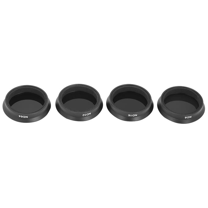 JUNESTAR ND8 ND16 ND32 ND64 Lensfilter Polarisator 4 in 1 Set voor OSMO ACTION Actiecamera white
