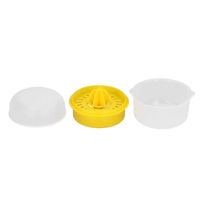 Citroenpers 2 in 1 Juicer Sap Pers Eigeelscheider PP Handgereedschap voor Fruit Sinaasappel yellow