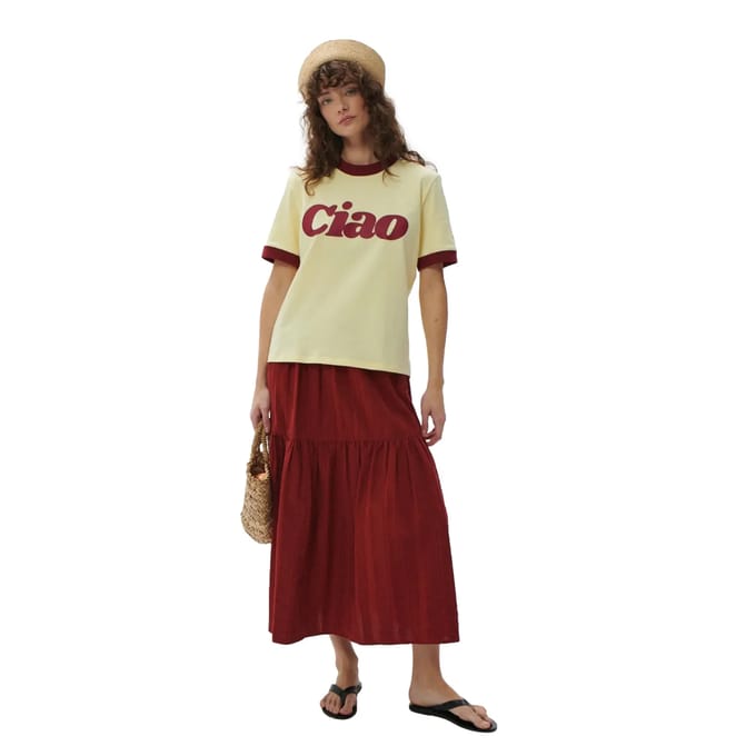 T-shirt dames She is Sunday Ciao