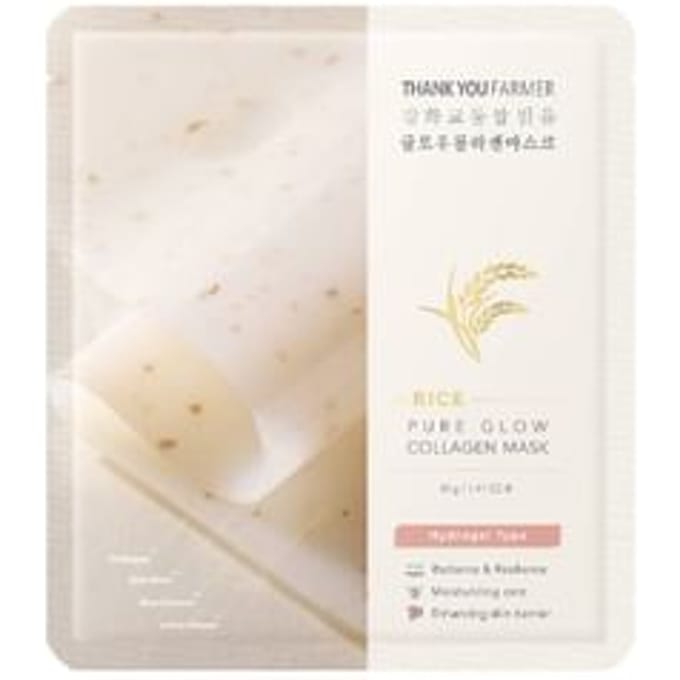 THANK YOU FARMER - Rice Pure Glow Collagen Mask 40g x 1 sheet