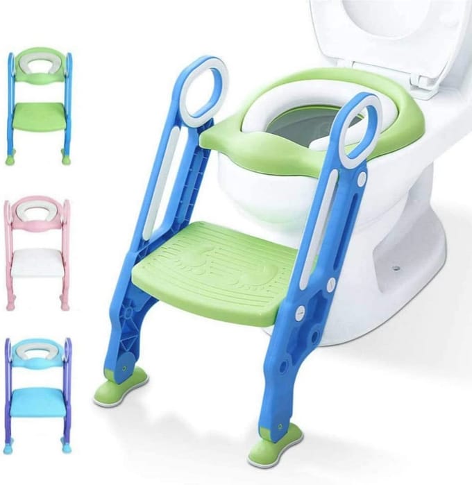 Ergonomisch WC-verloopstuk voor Kinderen - Verstelbaar en Antislip met Hoge Rugleuning
