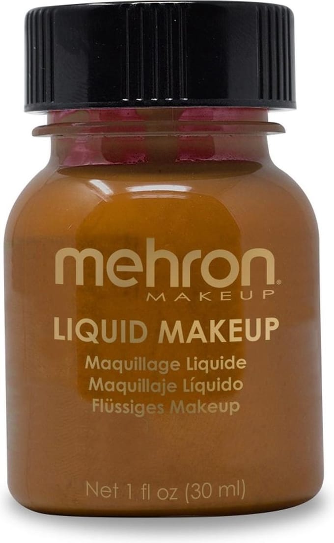 Mehron - Vloeibare Schmink op Waterbasis - Sable bruin - 30 ml