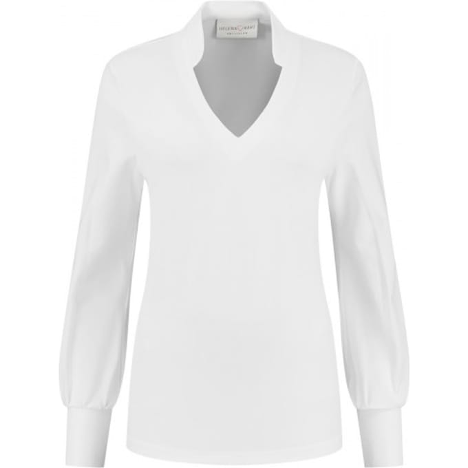 Helena Hart 7369top goldie transfer blouse wit