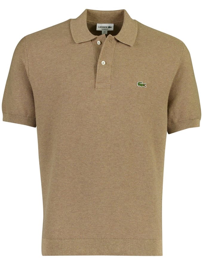 Lacoste poloshirt korte mouw bruin