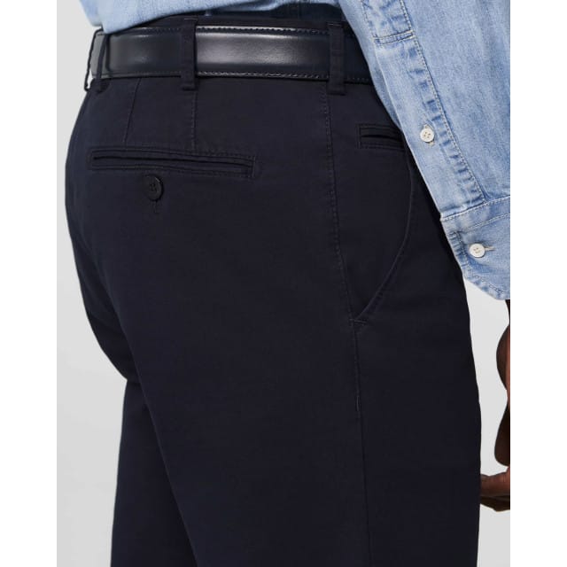 Meyer Broek Bonn Constant Color Cotton Flat-Front Navy / male