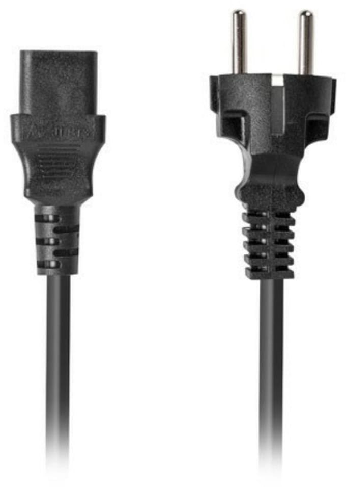 Lanberg Stroomkabel Cee 7/7 Naar Iec 320 C13 1,8M Zwart Vde Voor