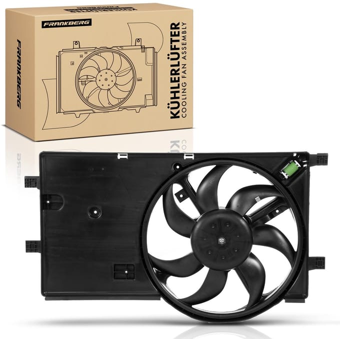 Frankberg 1x Motorradiator enkele ventilator