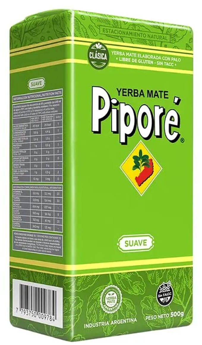Piporé Suave - Zachte Argentijnse Mate Thee - 500 gram Yerba Mate