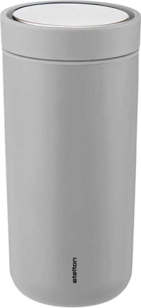 Stelton To Go CliCk Thermosbeker Licht Grijs 0,2 L