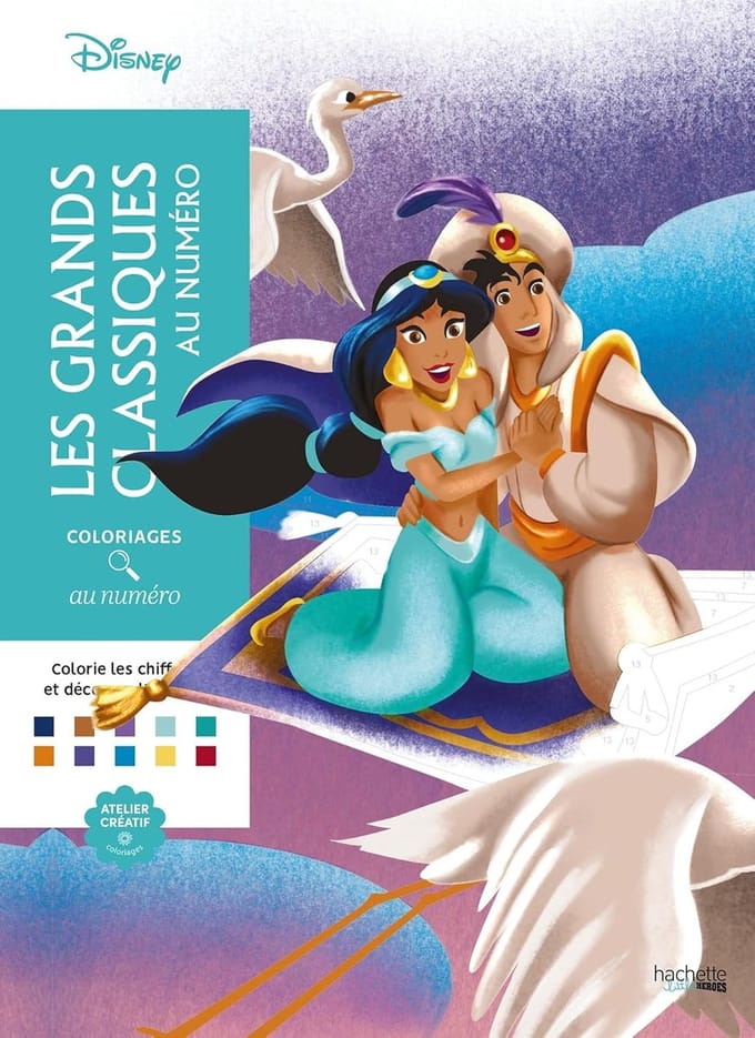 Les Grands Classiques Coloriage au numéro - kleuren op nummer voor volwassenen - Hachette