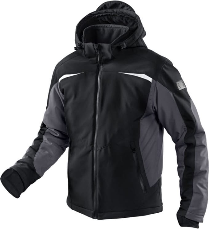 Kubler Weather winter softshell jack 1041 - Zwart | Grijs - S