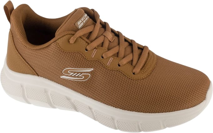 Skechers Bobs B Flex - Icy Edge, Mannen, Bruin, Sneakers, maat: 45