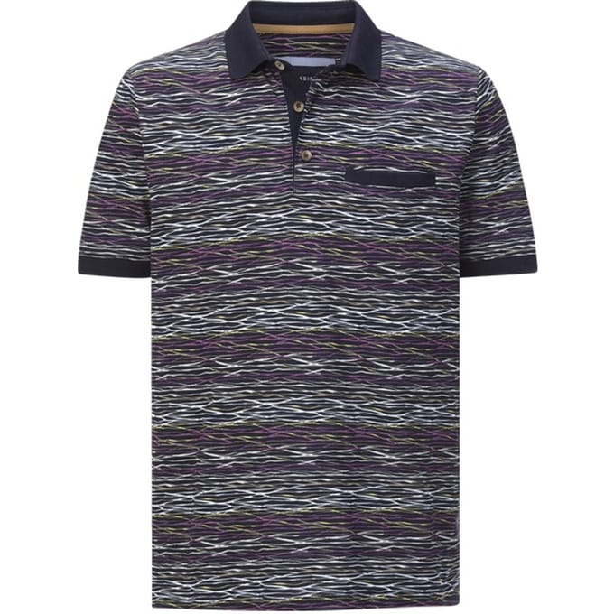 Babista herren Poloshirt - 52/54 - donkerblauw - Plus Size