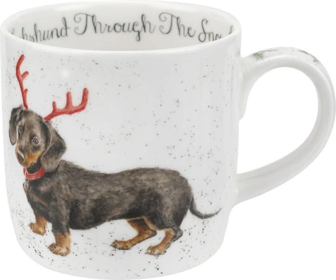 Wrendale - Mok - Dachshund Through the Snow
