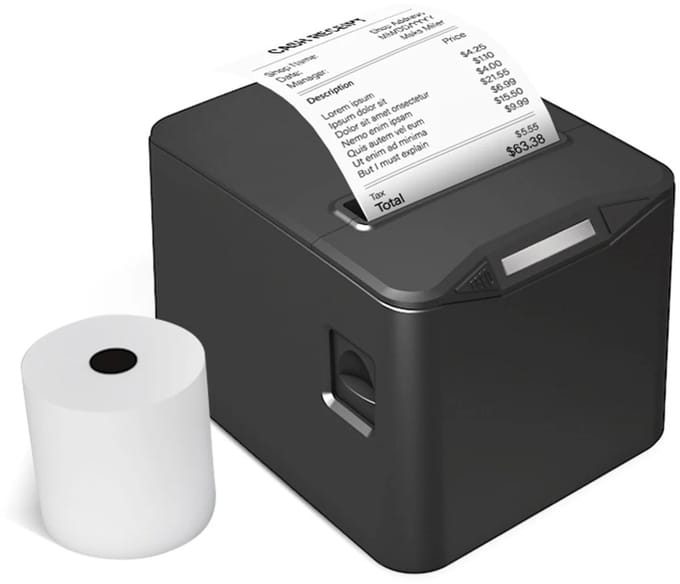 NordHaus Thermische Bonprinter - Kassabon Printer - POS Printer - Automatische Snijder - Zwart 80 mm USB + LAN