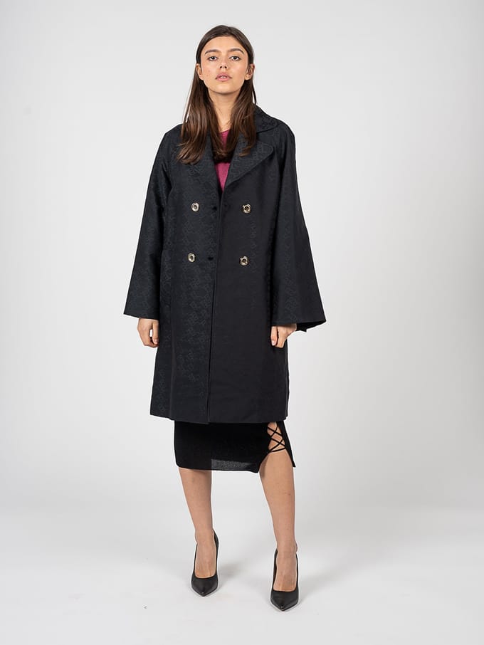 Pinko Trenchcoat Tandil Vrouw zwart