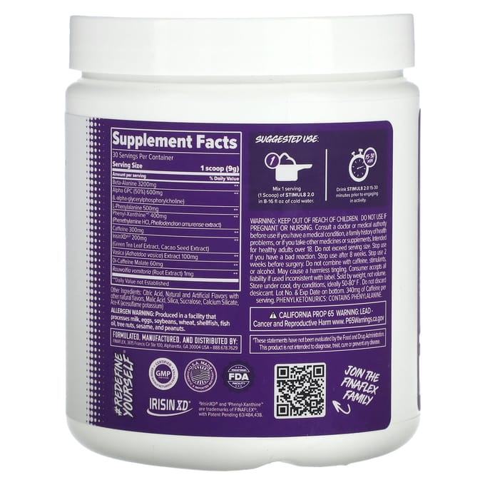 Finaflex, Stimul8 2.0, Rainforest Punch, 9.5 oz (270 g)