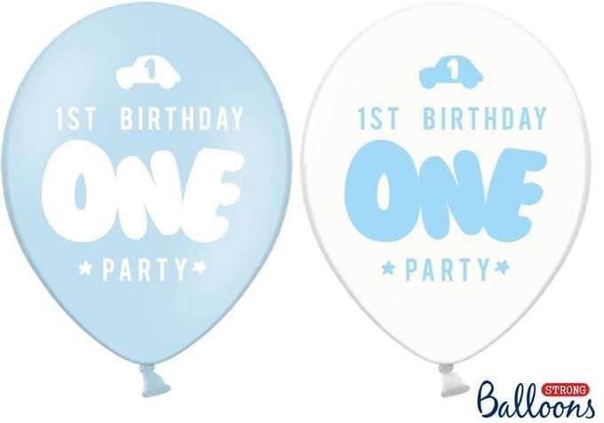 Partydeco - Ballonnen 1st Birthday Blauw