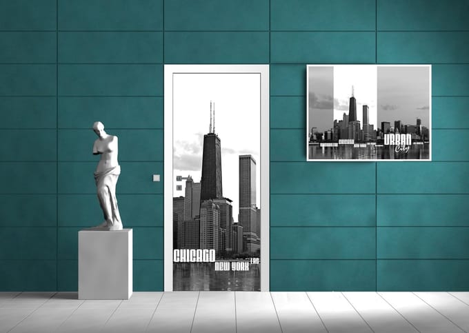City Skyline Photo Wallcovering