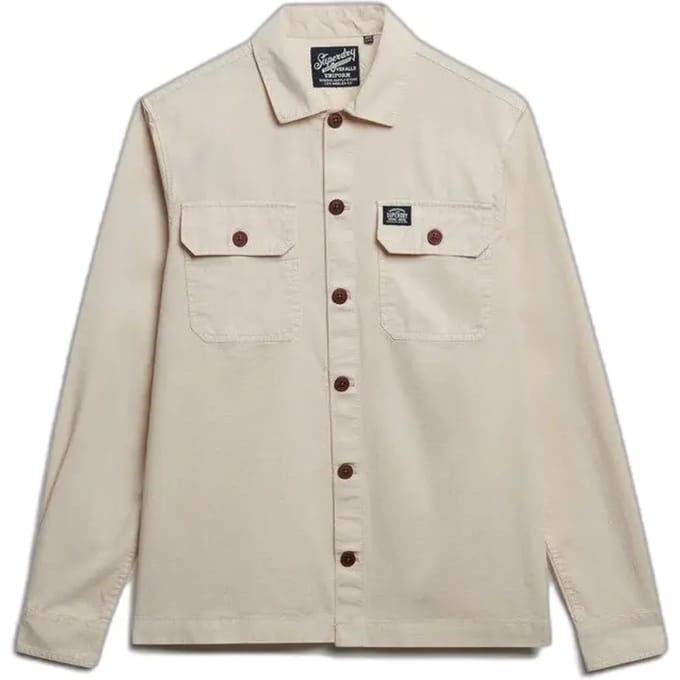 Superdry - Overshirt met twee zakken - Heren - Lange mouwen shirts