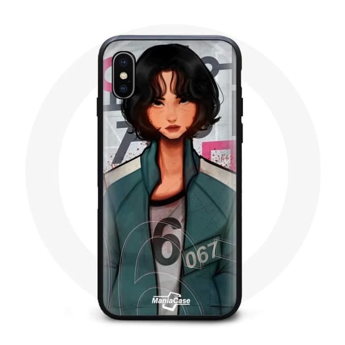 Coque - Squid Game - iPhone XS Max - Souple - Noir - Mixte
