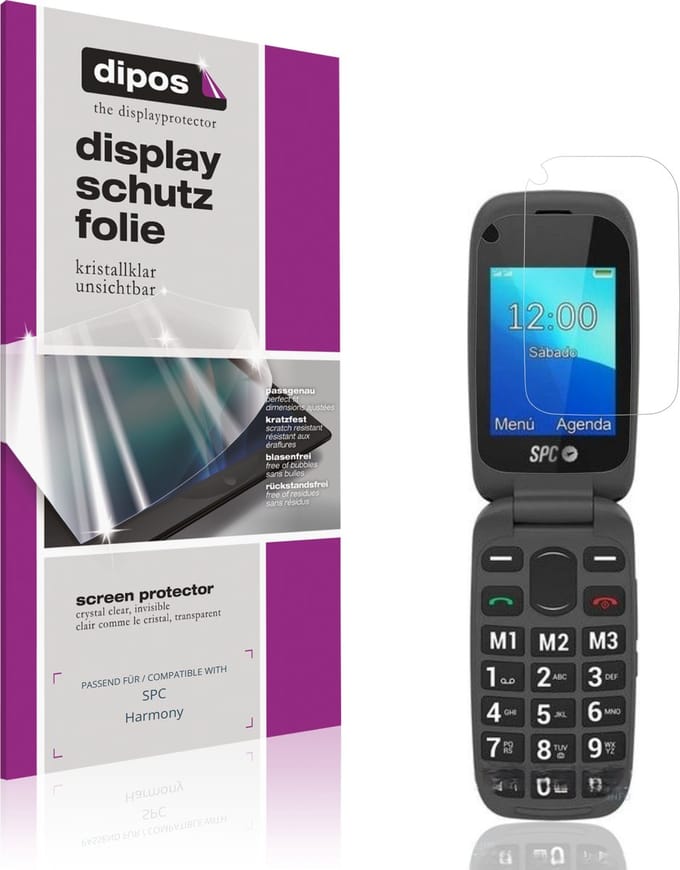 dipos – 4x Beschermfolie geschikt voor SPC Harmony | Krasbestendige & heldere Screenprotector Ultra-Thin