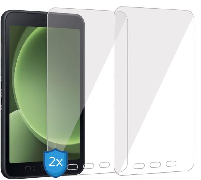 ChiGuard Screenprotector 2x geschikt voor Samsung Galaxy Tab Active 5 Screenprotector - Beschermglas - Curved - GuardCover