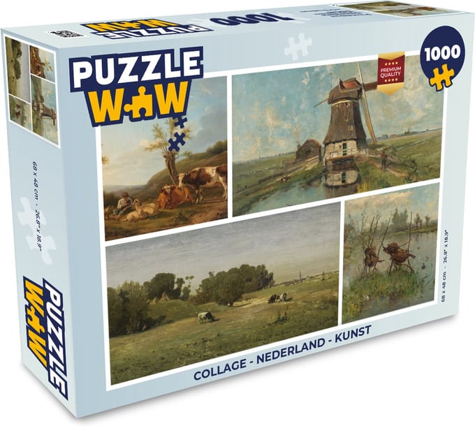 Puzzel Collage - Nederland - Kunst - Legpuzzel - Puzzel 1000 stukjes volwassenen