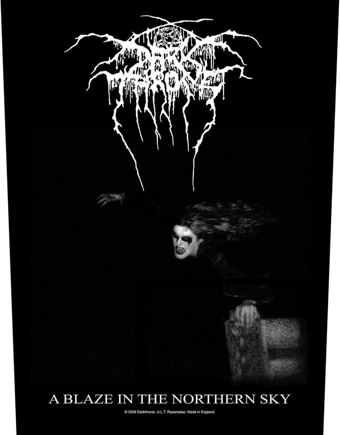Darkthrone - A Blaze In The Northern Sky Rugpatch - Zwart