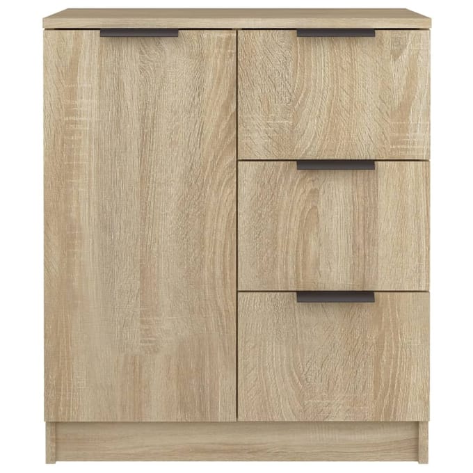 vidaXL - Dressoir - 60x30x70 - cm - bewerkt - hout - sonoma - eikenkleurig