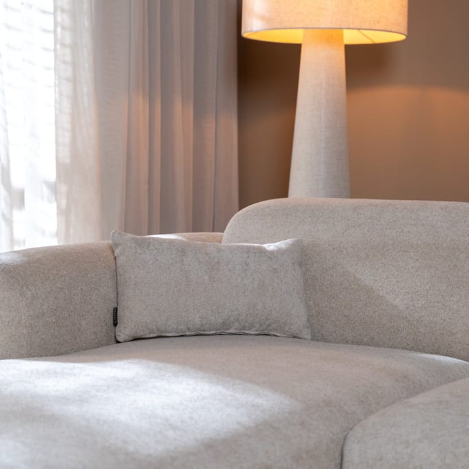 Bronx71® Sierkussen Maya chenille beige 25 x 45