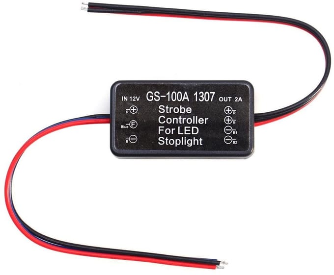 Dailygoody - Derde remlicht flasher - Flash Strobe Controller - Compact ontwerp - Veiligheid voorop - Voorkom aanrijdingen - Eenvoudige installat