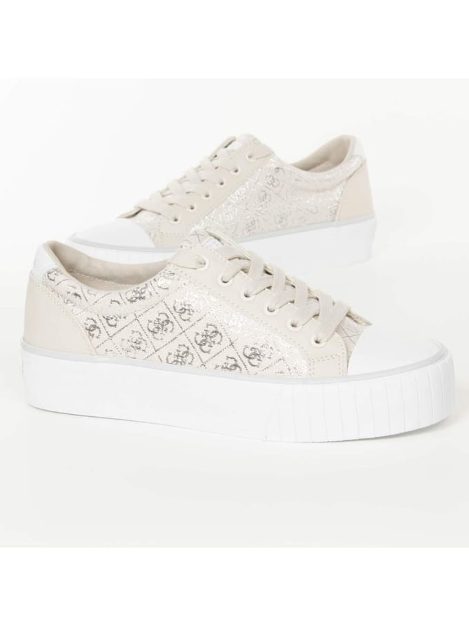 Guess damessneakers met logo, maat 4G, zilver