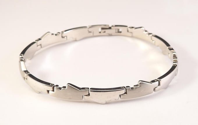 Pronkjuweel Titanium Armband 7217 lengte armband 21cm
