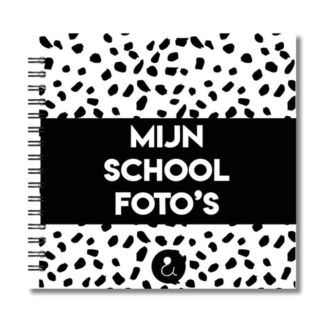 Invulboek Schoolfotoboek | Mijn Schoolfoto's | Dots Zwart