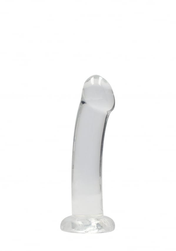 Shots - RealRock Niet-Realistische Dildo met Zuignap - 17 cm transparent