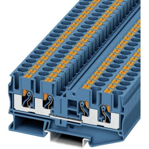 Phoenix Contact 3212947 Doorgangsklem 8.2 mm Spanveer Blauw 50 stuk(s)