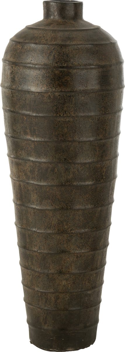 J-Line vaas Isabel - cement - bruin - medium - 103 cm hoog