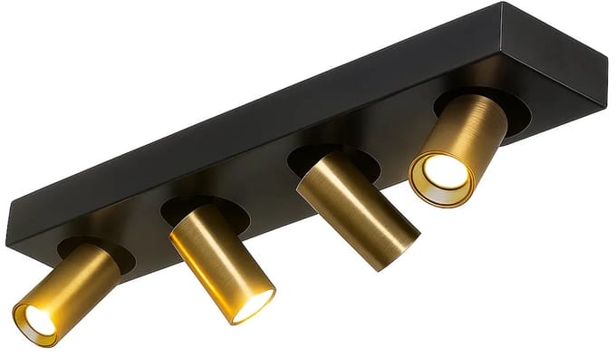 Highlight - Spot Eliano 4 lichts L 48 cm zwart brons