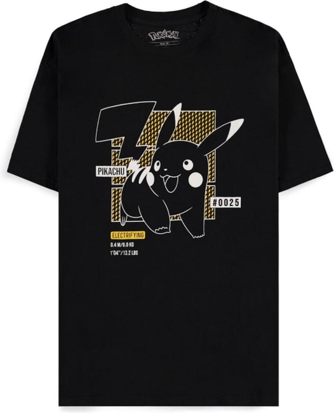 Pokémon - Pikachu T-shirt - Zwart - M