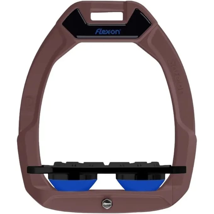 Veiligheidsstijgbeugels Plat Grip Bruin/Zwart/Blauw Flex-On Safe-On