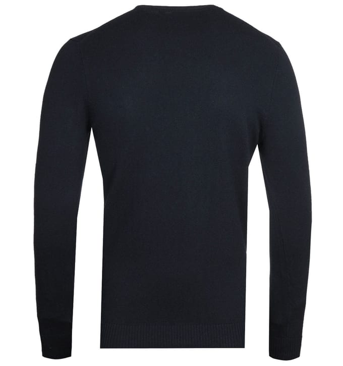 Lyle & Scott Donkerblauwe Katoenen Merino Trui