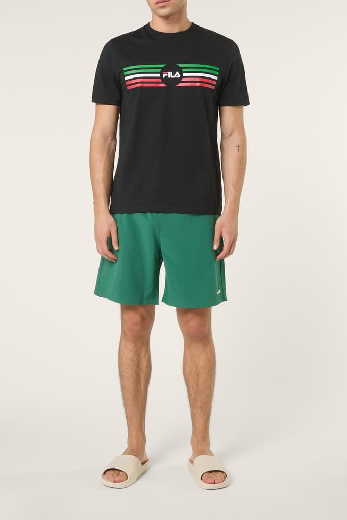 FILA Padule Regular Logo Graphic T-shirt Black Taglia: S | Magliette basic Outlet | Uomo | Nero