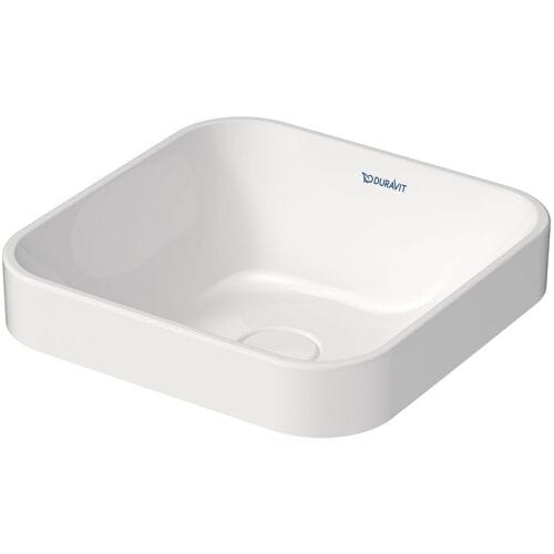 Duravit Happy D.2 Plus countertop sink 40 cm white, without overflow, without tap hole bench 2359400000