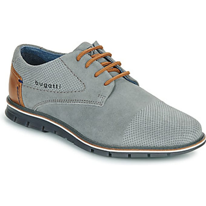 Bugatti Simone Comfort Veterschoenen Laag - Lichtgrijs - Maat 45