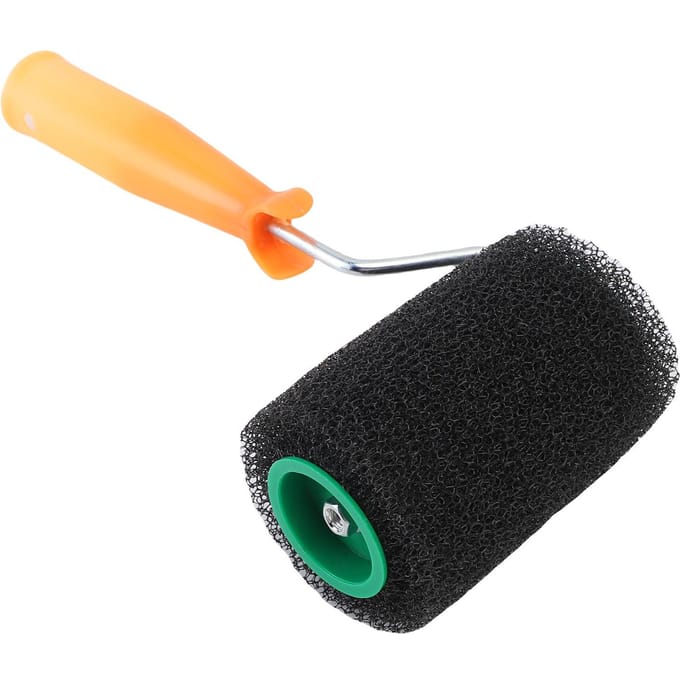 Rouleau à Peinture Texturé 4 pouces Élastique à Rouler Kit de Rouleaux pour Revêtement de Benne de Camion Boîte de Cargaison Bateau black