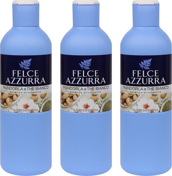 Felce Azzurra Douchegel - Amandelen en Witte Thee - 3 stuks - 650 ml