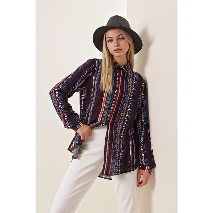 Gestreepte Lange Mouwen Shirt