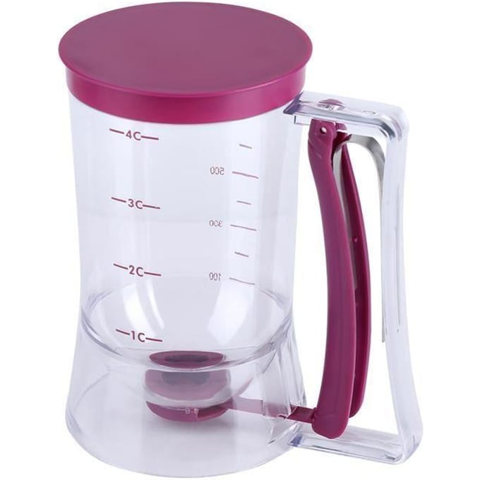 Distributeur de pâte - Alinory - 900 ml - Plastique de qualité alimentaire - Violet - Manuel paars